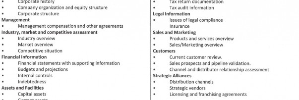 Due Diligence Checklistv3